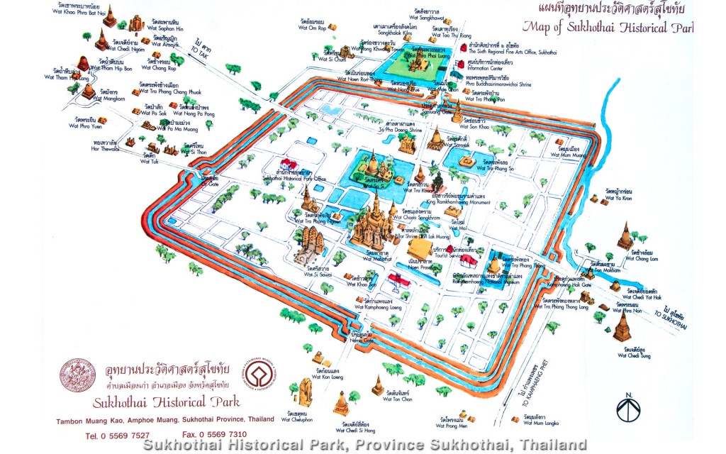 Sukhothai_Historical_Park_Province_Sukhothai_Thailand_Map_Karta-Thai